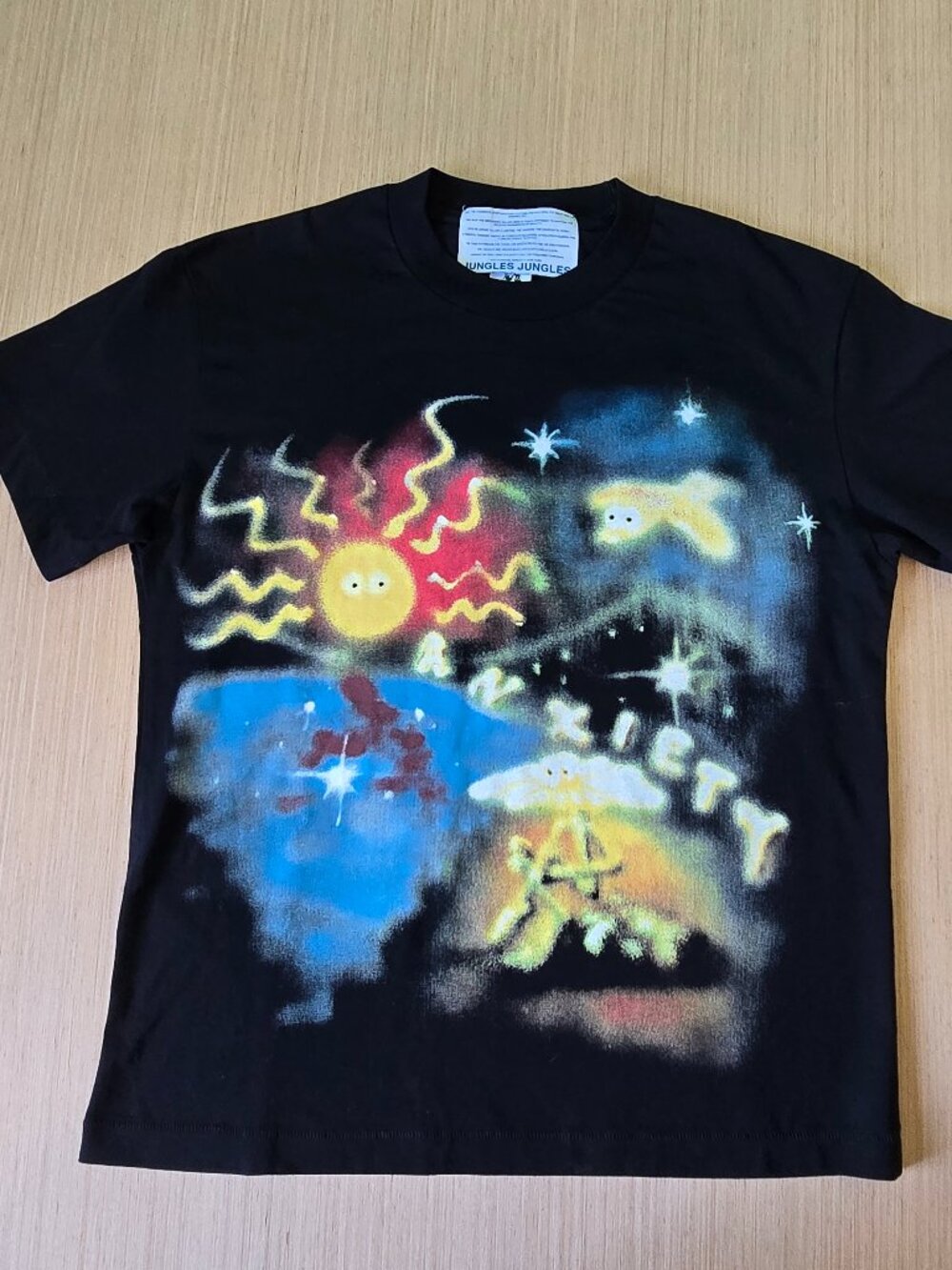 Jungles Jungles Anxiety Airbrush T-Shirt Men's Medium Graphic Streetwear